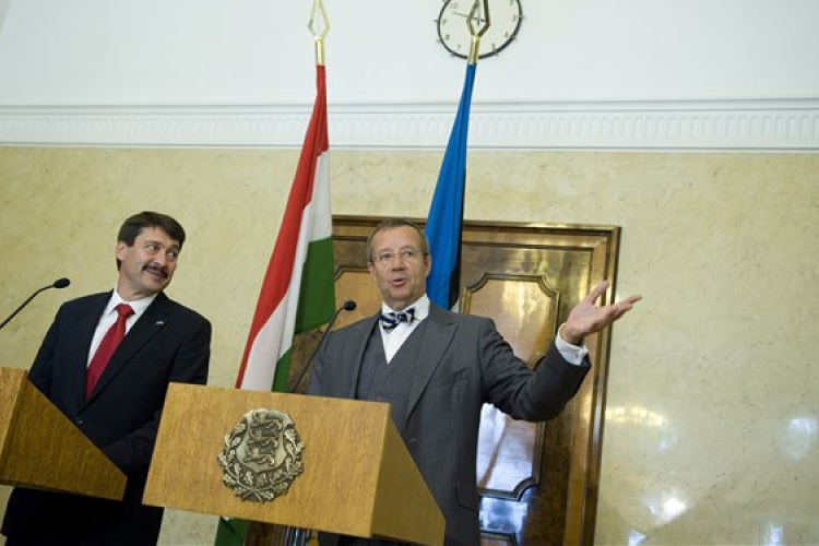 Áder János találkozója Toomas Hendrik Ilves észt elnökkel